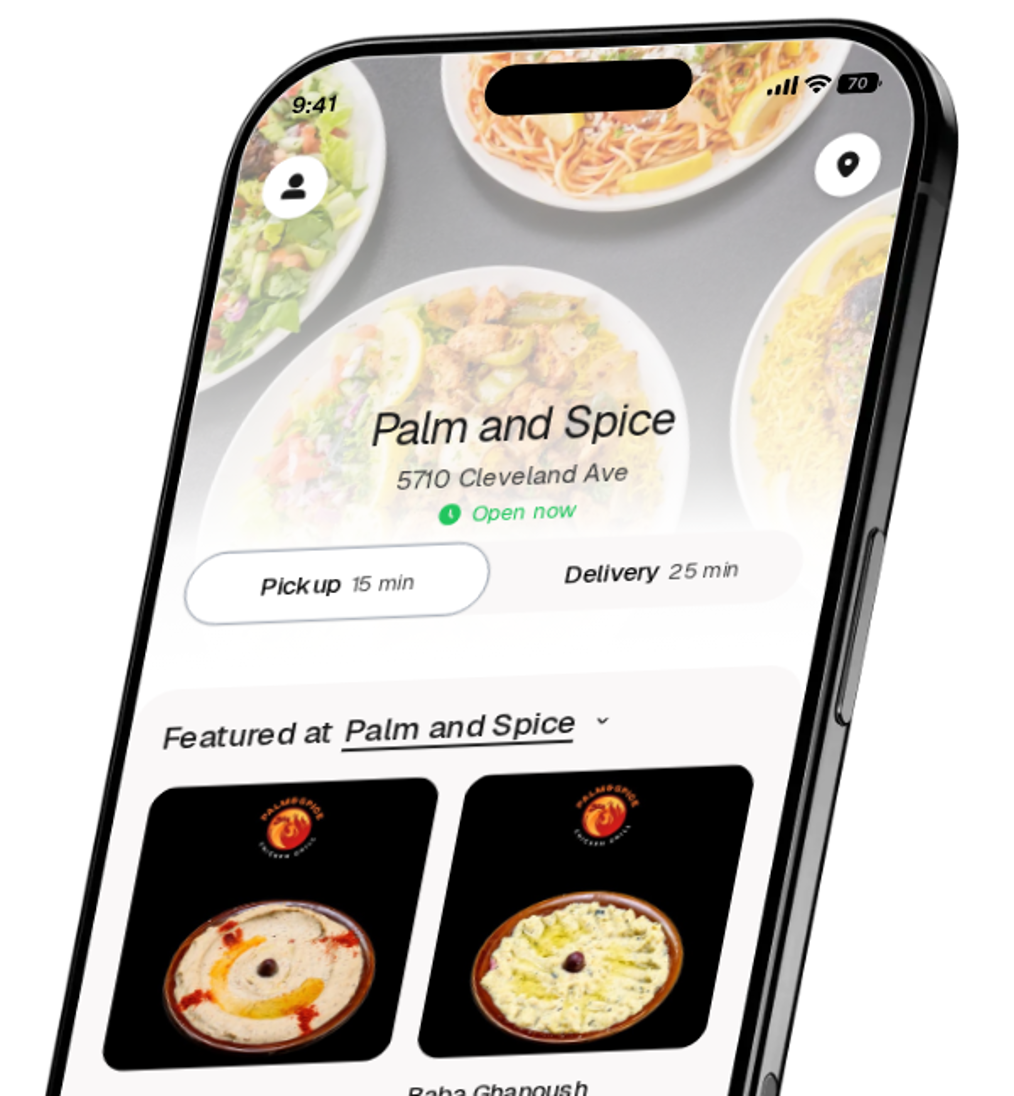 Palm and Spice app preview
